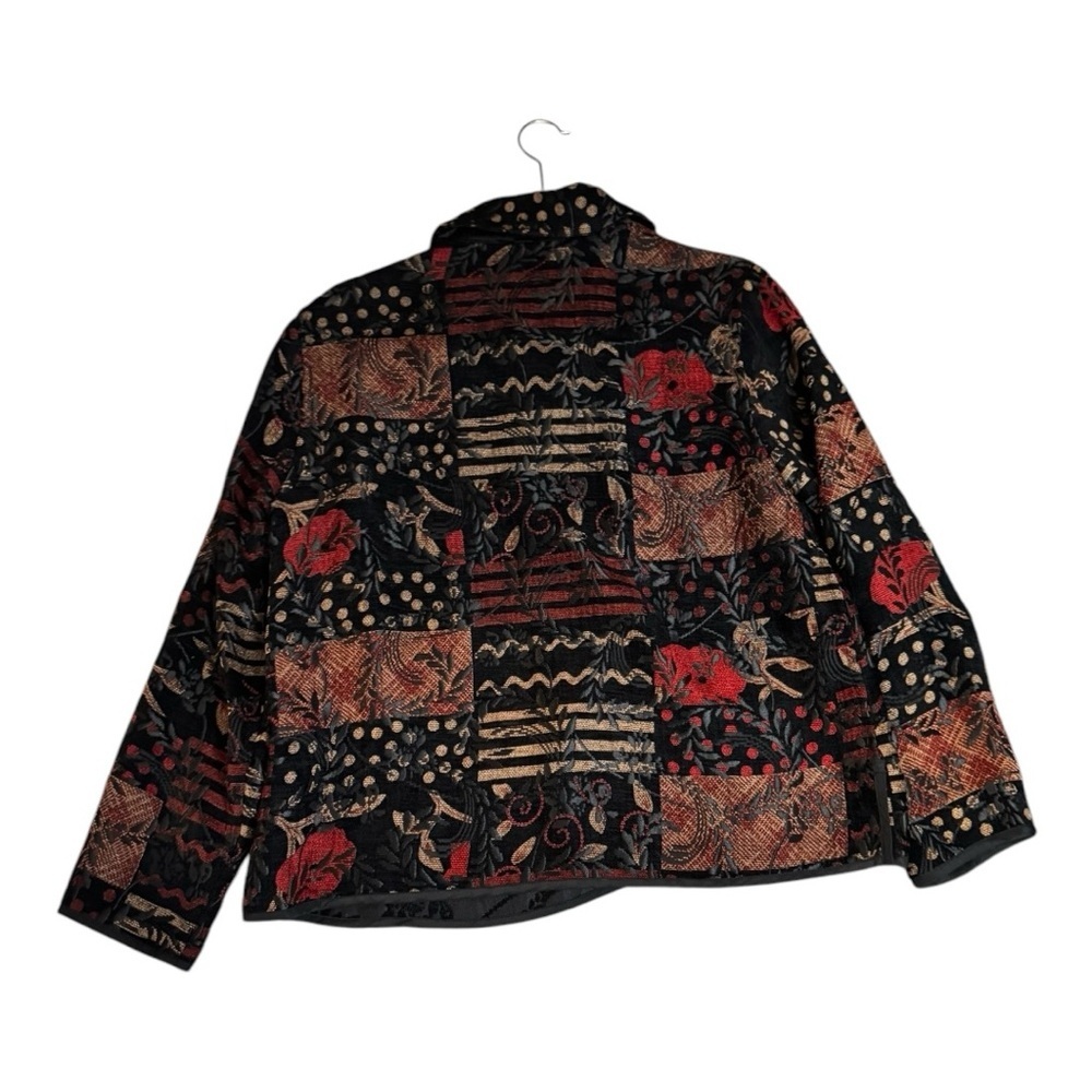 Coldwater Creek Black Patchwork Jacket - image 5